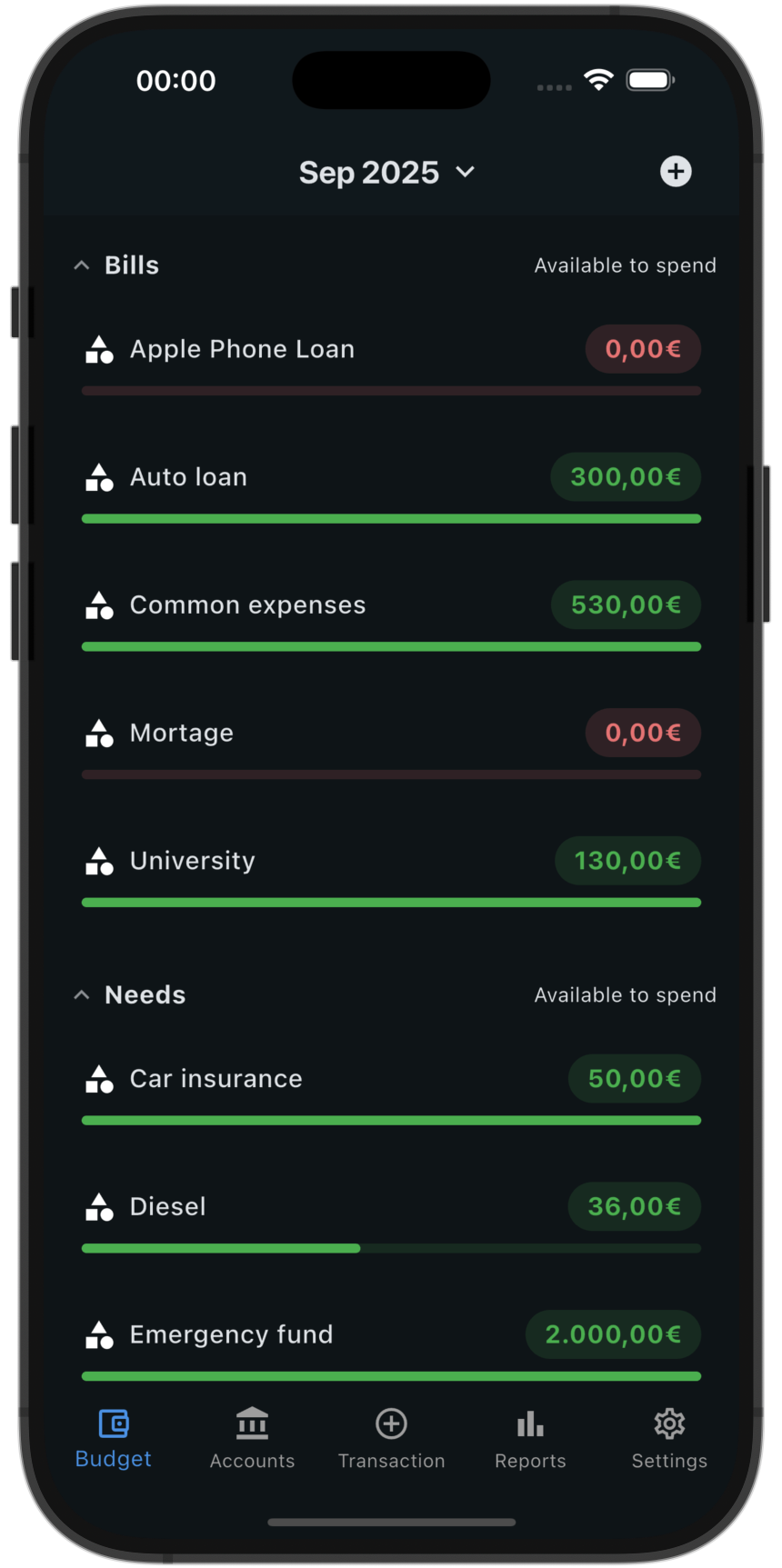 DreamBudget App Screenshot