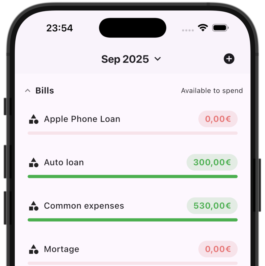 DreamBudget App Screenshot